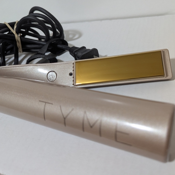 TYME | Iron Pro 2 in 1 Curling Iron & Straightener 1 Inch Titanium Plates - Rose - Picture 2 of 14